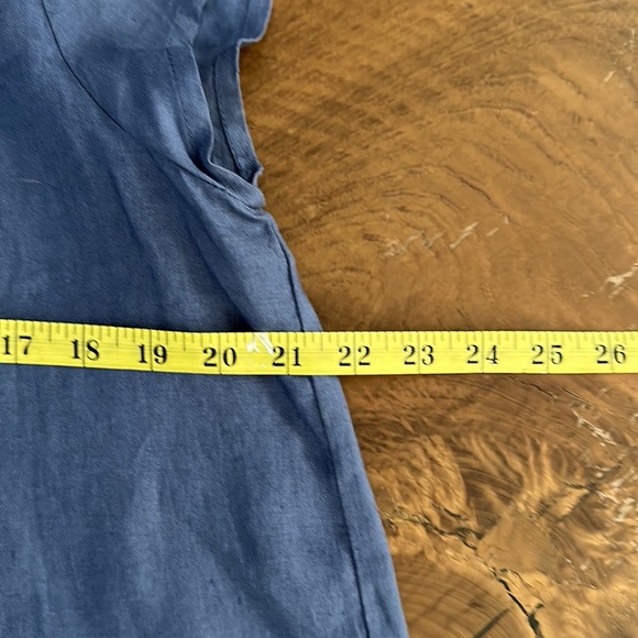 Sundance Viv Linen Dress Size M Blue - Picture 7 of 8